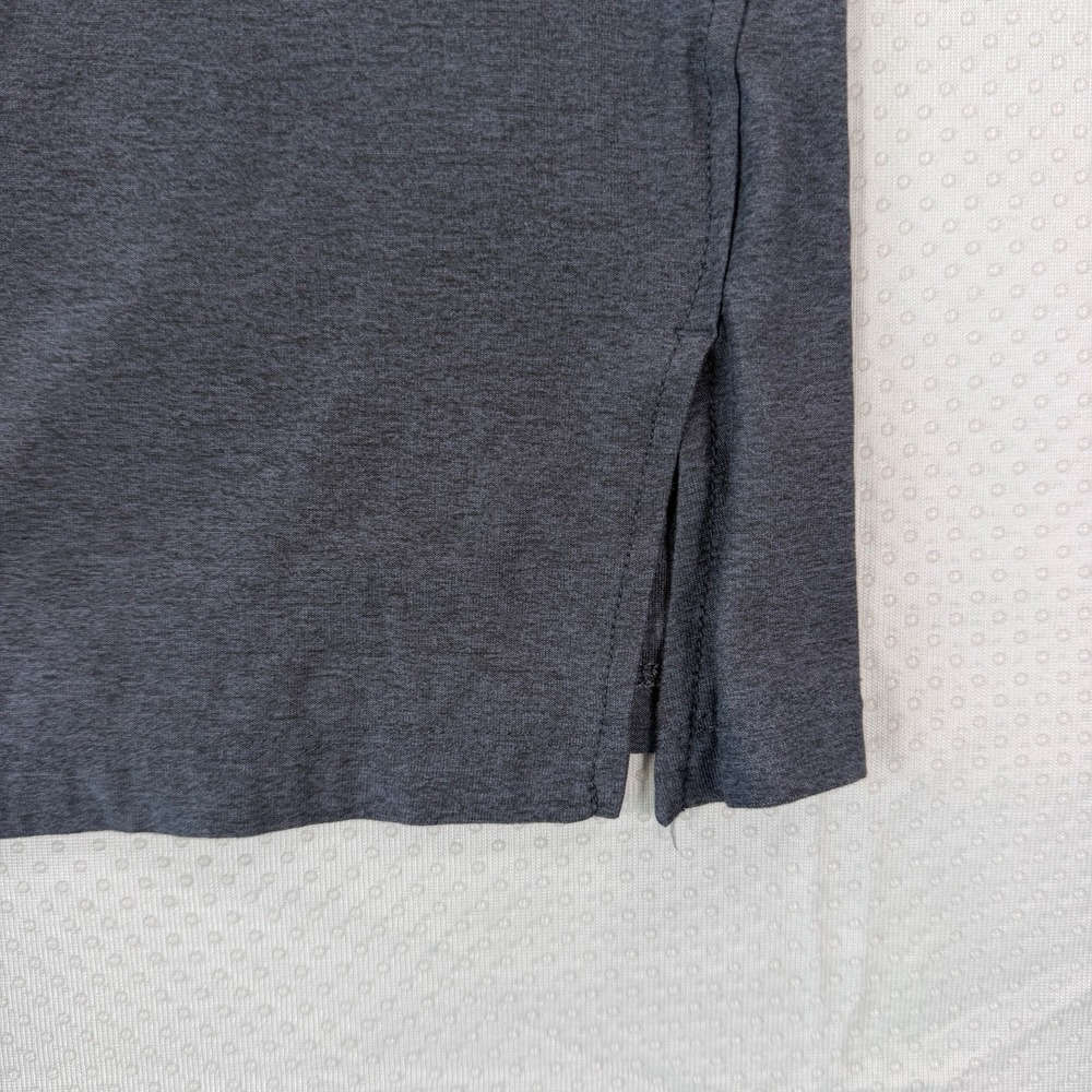 Old Navy Active Womens Medium Charcoal Gray CloudMotion Go-Dry Short Sleeve Top - Picture 5 of 7